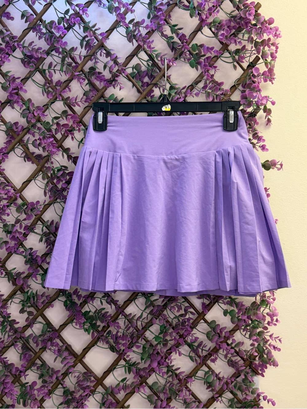 CALIA by Carrie Underwood Lavender Pleated Mini Skirt